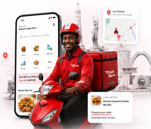 QuickServe rider